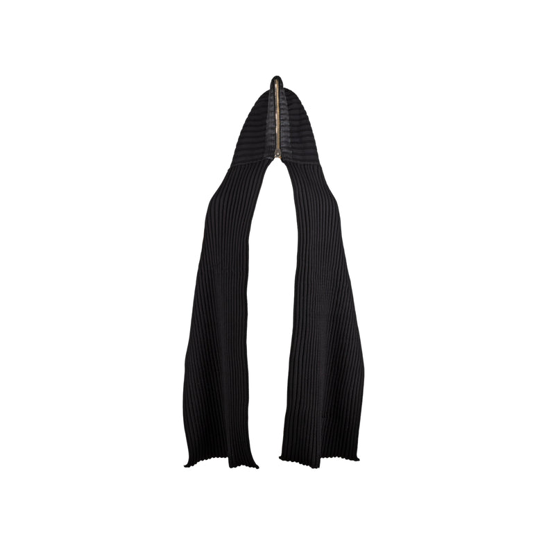 Diliborio black hooded scarf zip fastening pre-owned