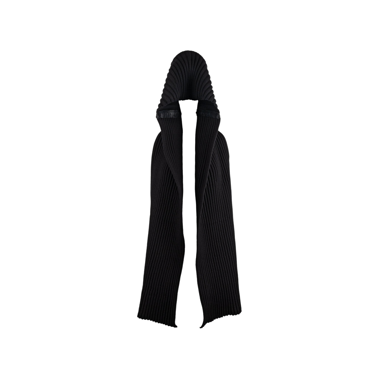 Diliborio black hooded scarf zip fastening pre-owned