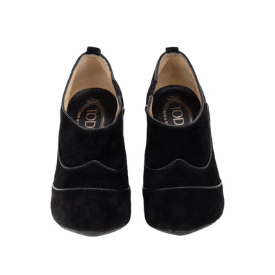 Tod's black suede Lulù ankle boots pre-owned
