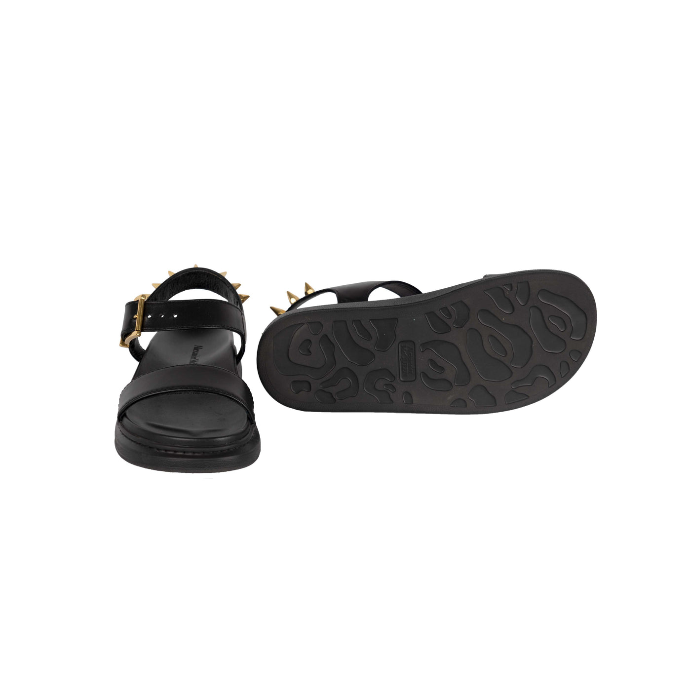 Secondhand Alexander McQueen Black Spike Flatform Sandals