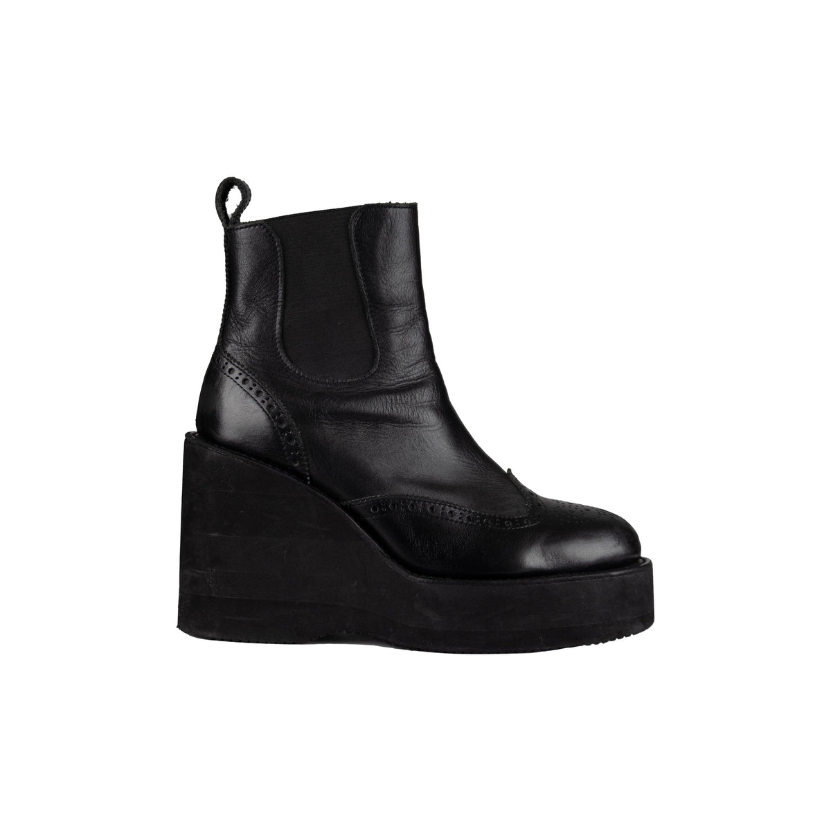 Secondhand Sacai Platform Ankle Boots