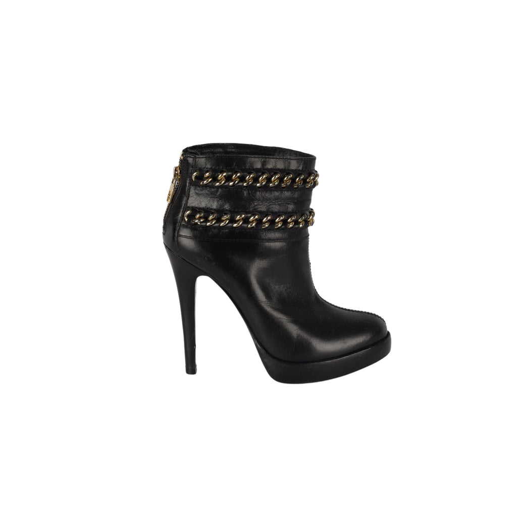 Secondhand Tory Burch Ankle Boots with Chain Details