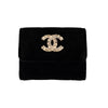 Secondhand Chanel Quilted Velvet Wallet 