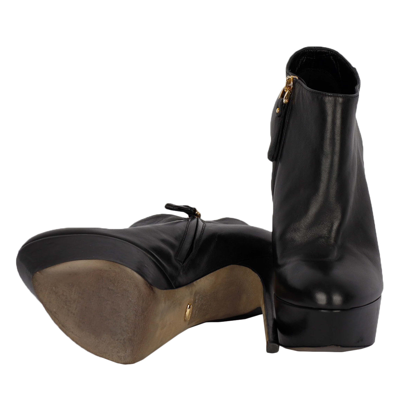 Second Hand Sergio Rossi Platform Heeled Ankle Boots