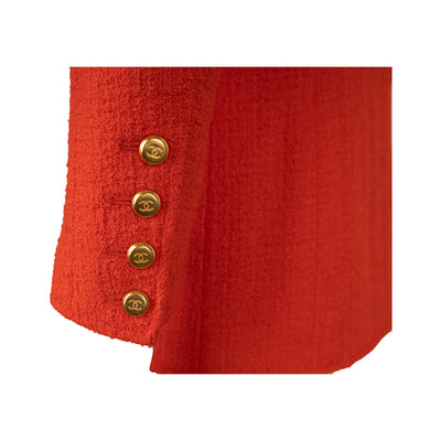 Secondhand Chanel Red Tweed Jacket