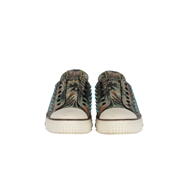 Secondhand Valentino Rockstud Tie-dye Sneakers