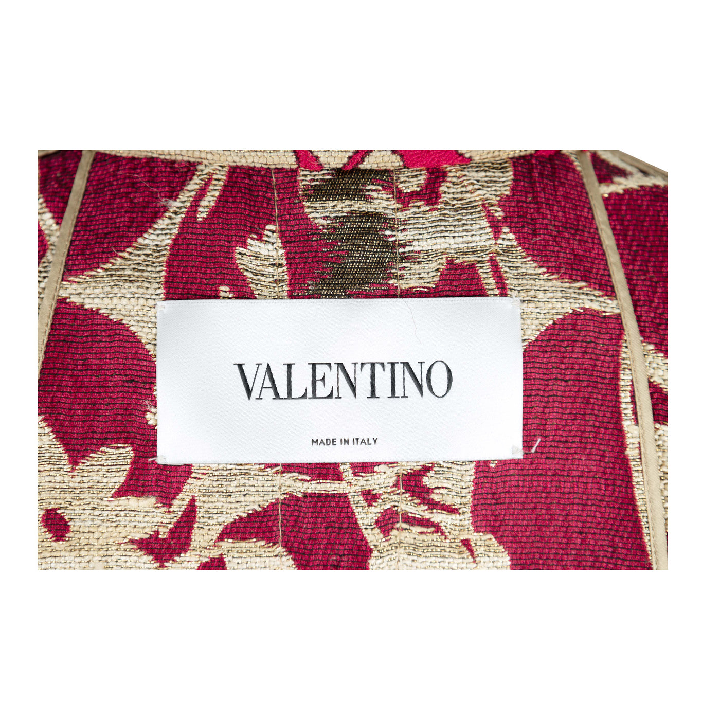Secondhand Valentino Silk Blend Jacquard Coat