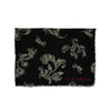 Louis Vuitton Black and White Floral Pattern Scarf - '10s