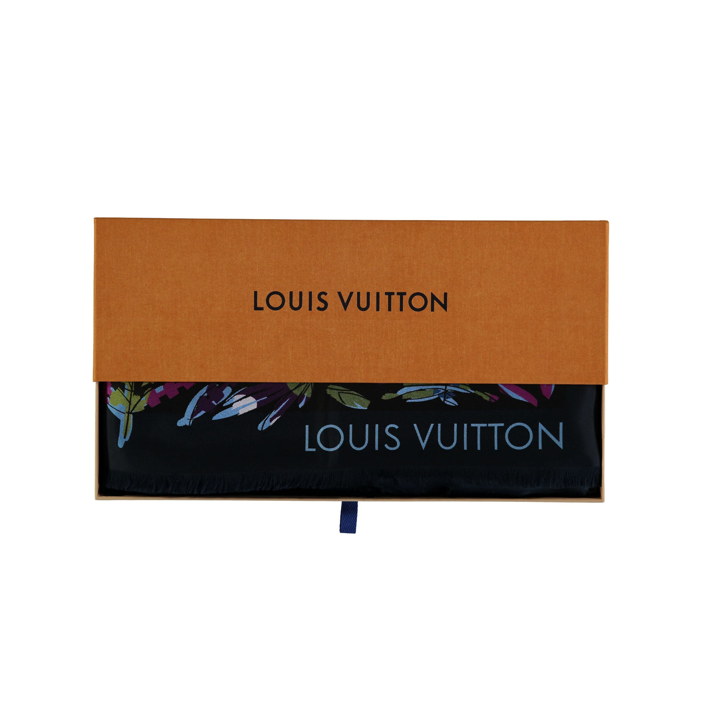 Secondhand Louis Vuitton Floral Silk Scarf