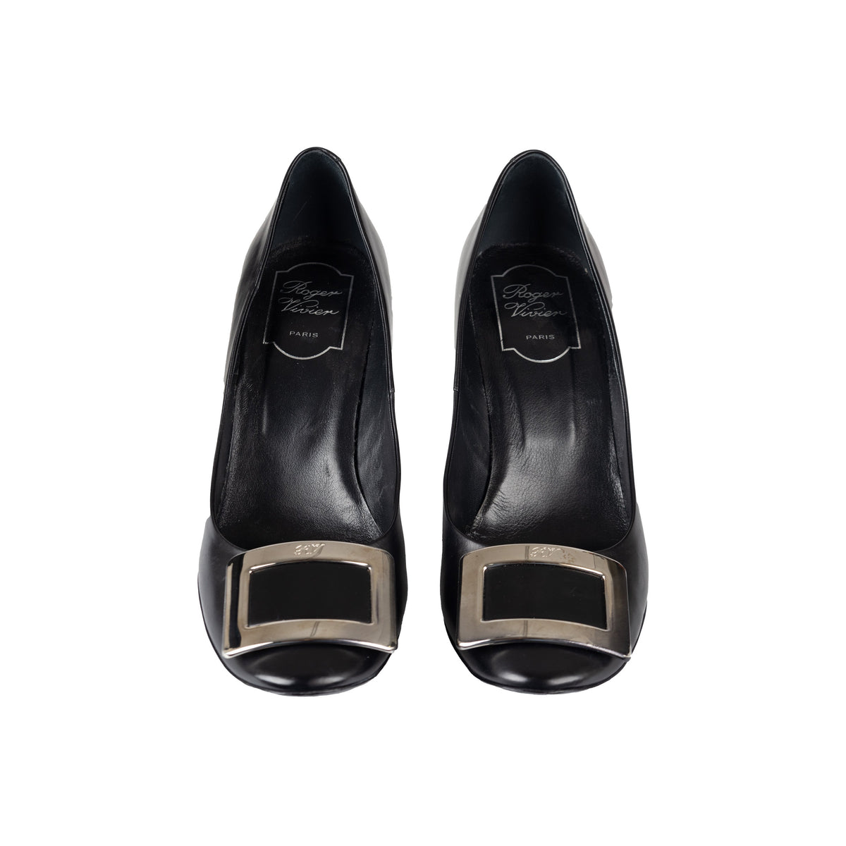 Secondhand Roger Vivier Trompette Metal Buckle Pumps