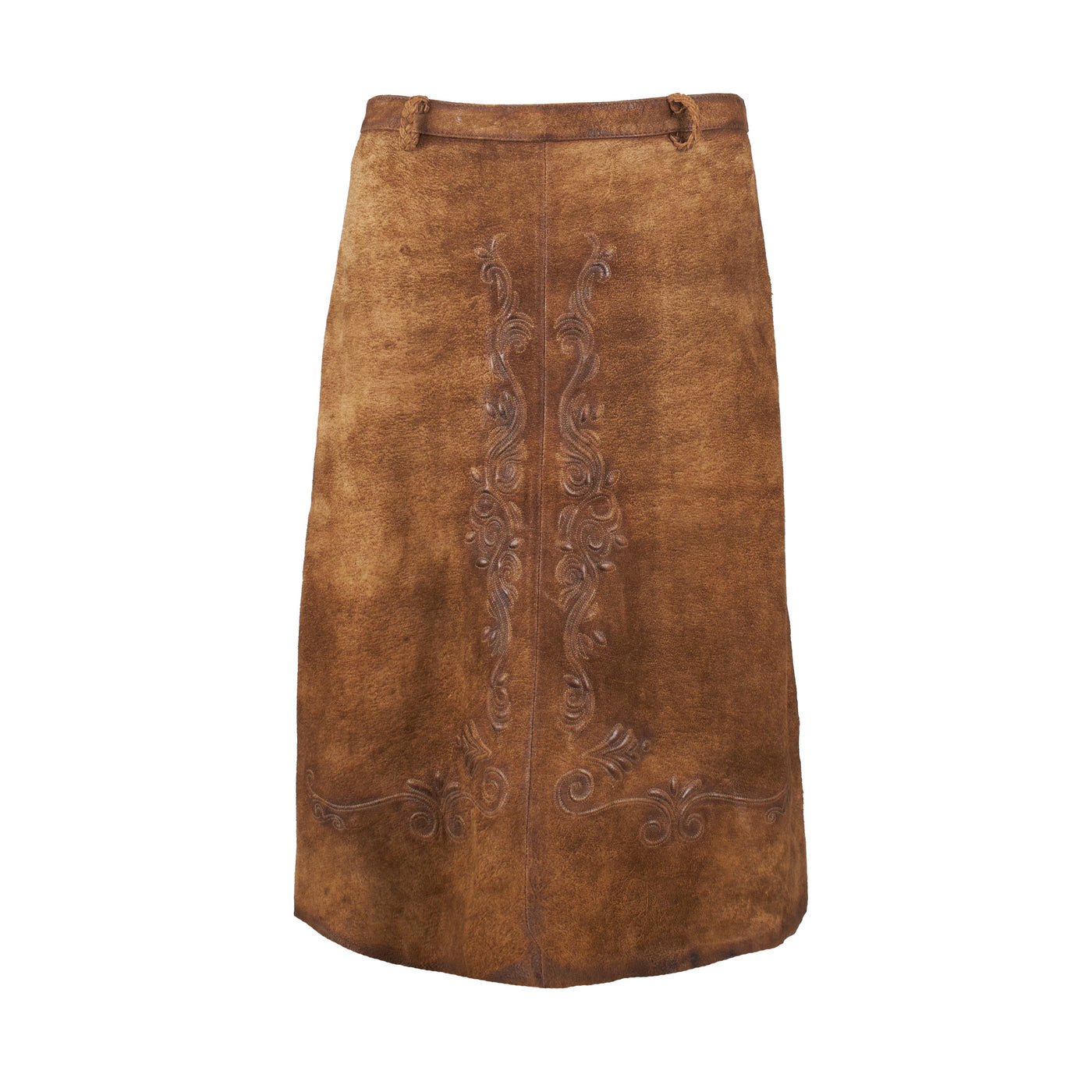 Secondhand Alm Sach Suede Leather Skirt