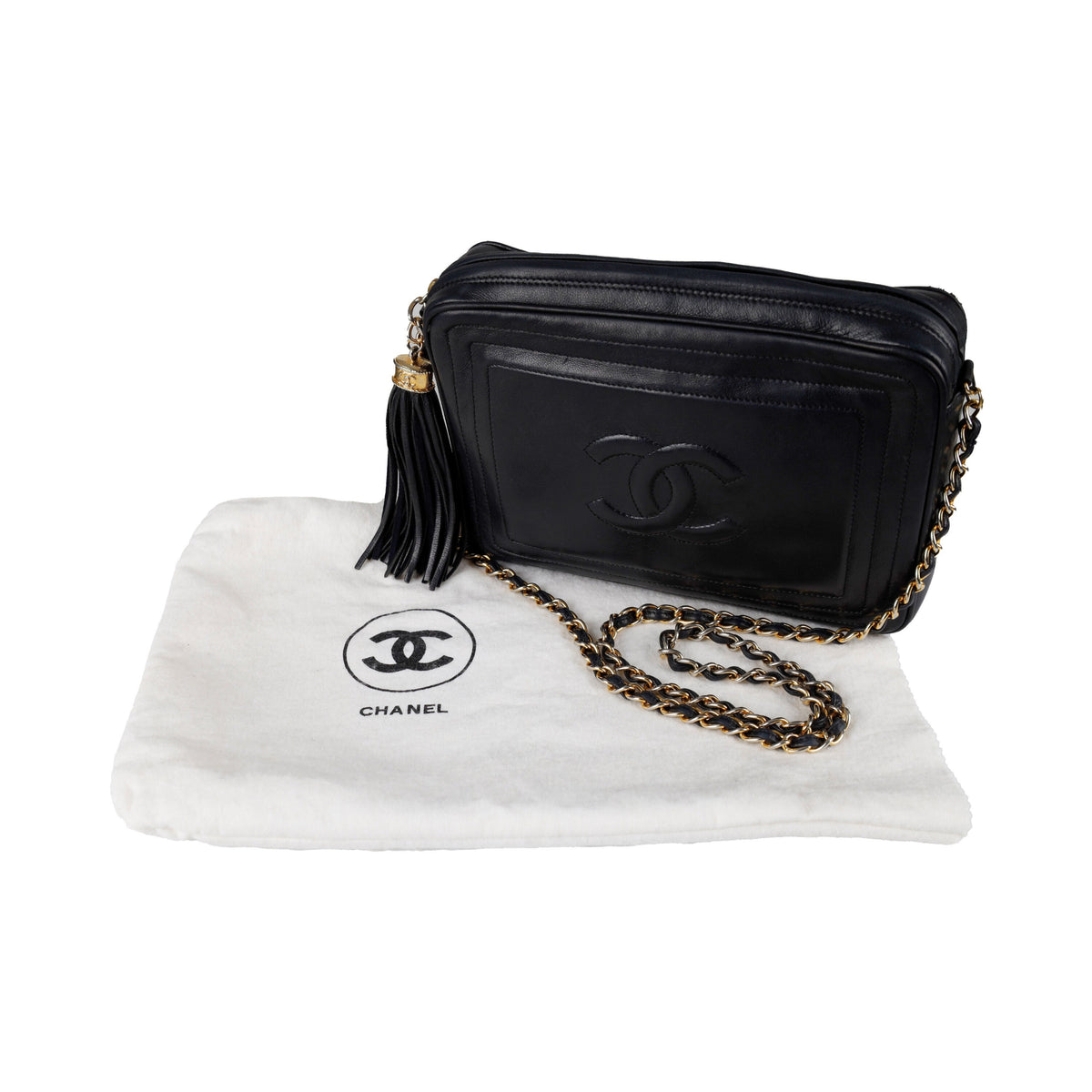 Chanel Vintage CC Tassel Camera Bag - '90s