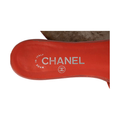 Secondhand Chanel Double Strap Camellia Sandals