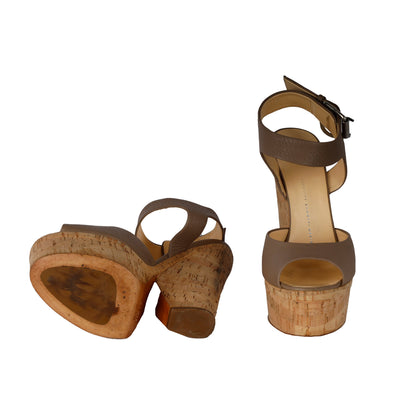 Secondhand Giuseppe Zanotti Open Toe Platform Wedge Sandals