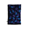 Secondhand Versace Blue and Violet Silk Flower Pattern Scarf