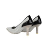 Narciso Rodriguez white and black suede pumps pre-owned