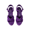 Secondhand Prada Suede Peep-Toe Sandal Heels