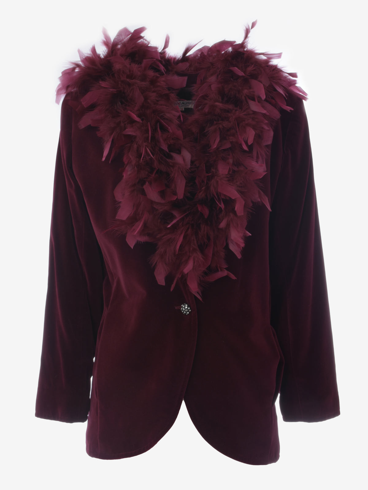 Blazer in velluto bordeaux Yves Saint Laurent - anni '80