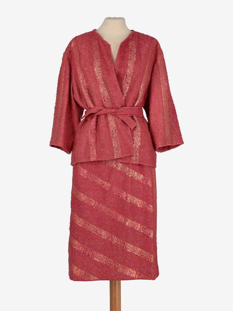 Chanel Pink Bouclé Suit MZ1914018  Chanel 