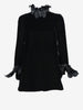 Valentino Boutique - Velvet Mini Dress with Feather Details MZ1902457  Valentino 
