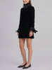 Valentino Boutique - Velvet Mini Dress with Feather Details MZ1902457  Valentino 