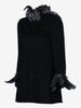 Valentino Boutique - Velvet Mini Dress with Feather Details MZ1902457  Valentino 