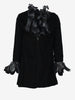 Valentino Boutique - Velvet Mini Dress with Feather Details MZ1902457  Valentino 
