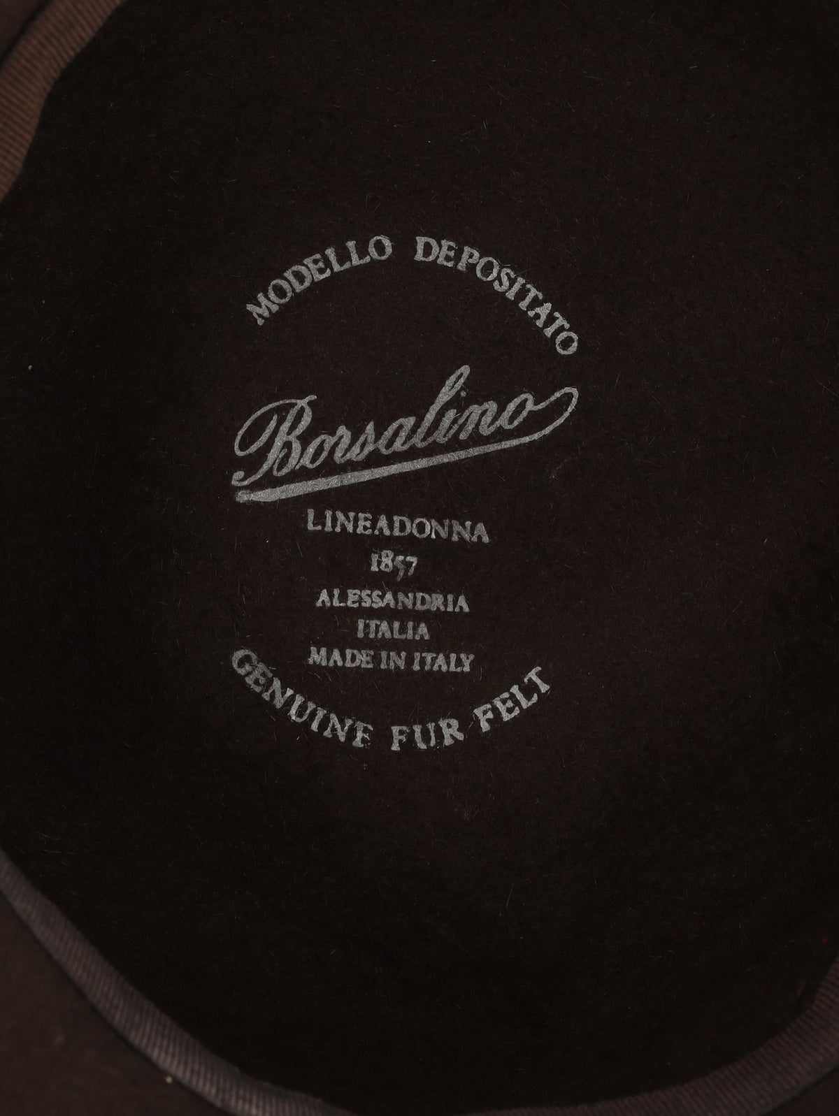 Borsalino Fur Felt Fedora Hat with Bow Detail E1000746  Borsalino 