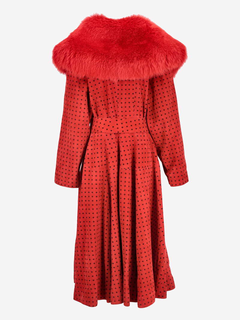 Carlo Tivoli Fur Coat with Hat BR003439  Carlo Tivioli 