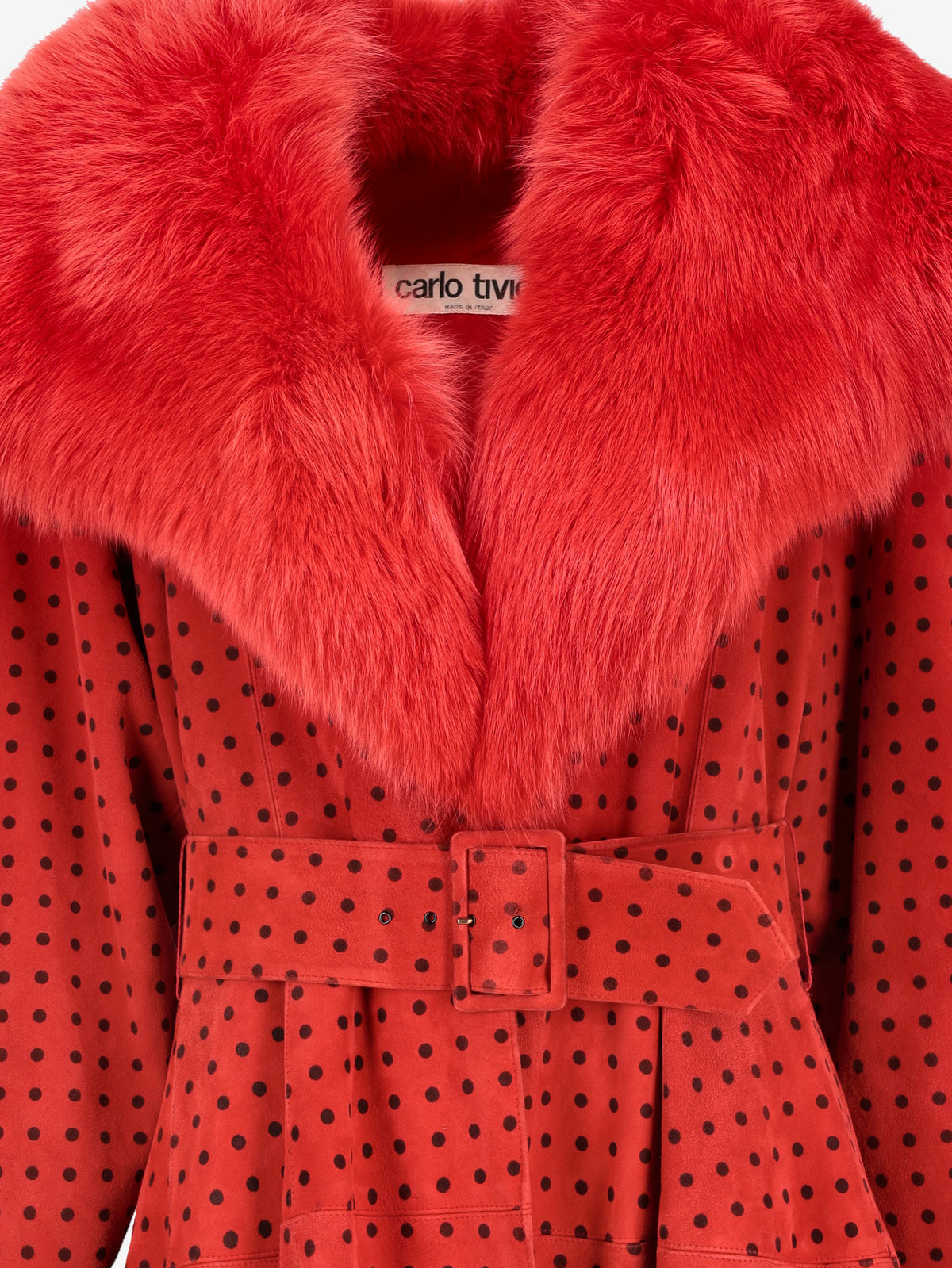 Carlo Tivoli Fur Coat with Hat BR003439  Carlo Tivioli 