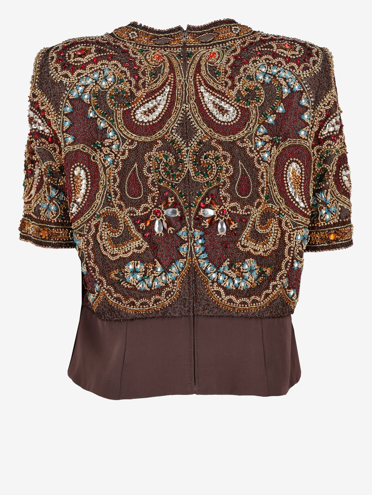 S. Raccuzzi Embellished Paisley Evening Jacket MZ1914098  Sofia Roccuzzo 
