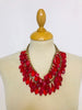 Vintage 1940s Red Necklace C200881  Vintage 