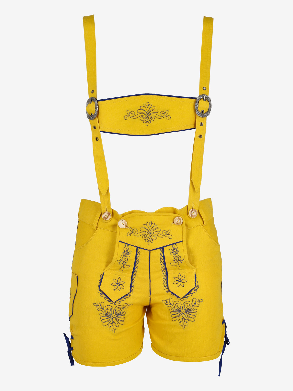 Yellow Cotton Lederhosen MZ1902474  Vintage 