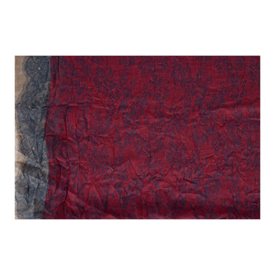 Secondhand Valentino Red Lace Printed Scarf