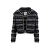 Chanel black and white jacket woven design pre-owned nft