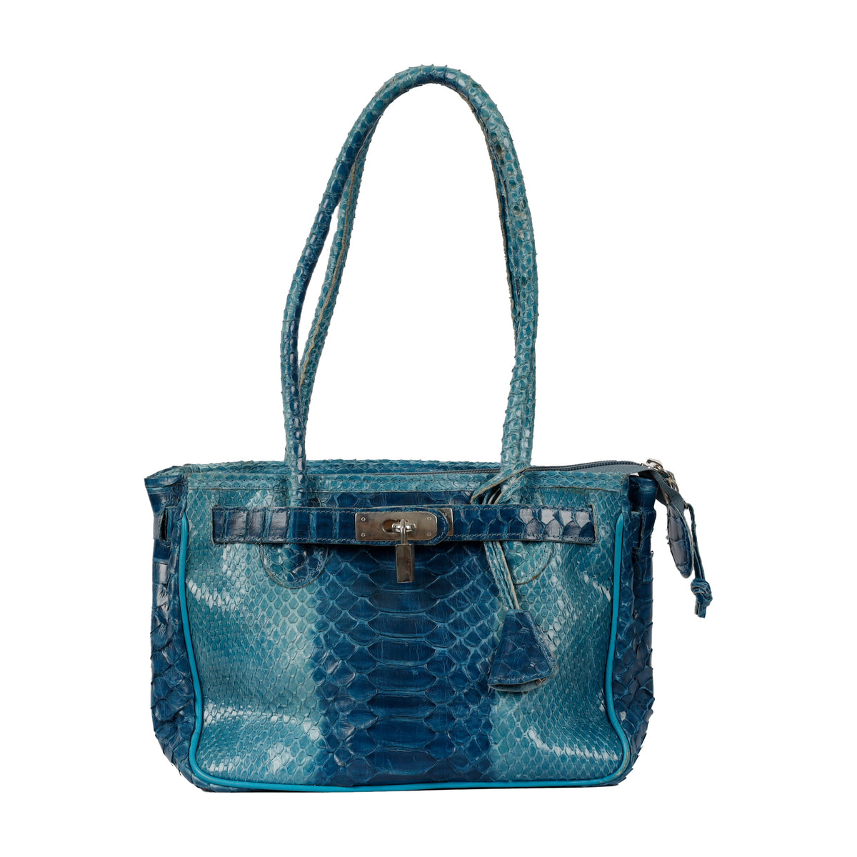 Secondhand Collection Privée Snakeskin Leather Shoulder Bag