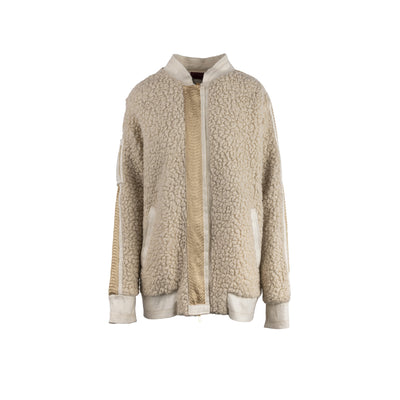 Diliborio beige wool bomber jacket pre-owned