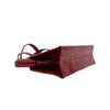 Collection Privée red alligator leather handbag. "Doctor Bag" style, with two internal pockets pre-owned