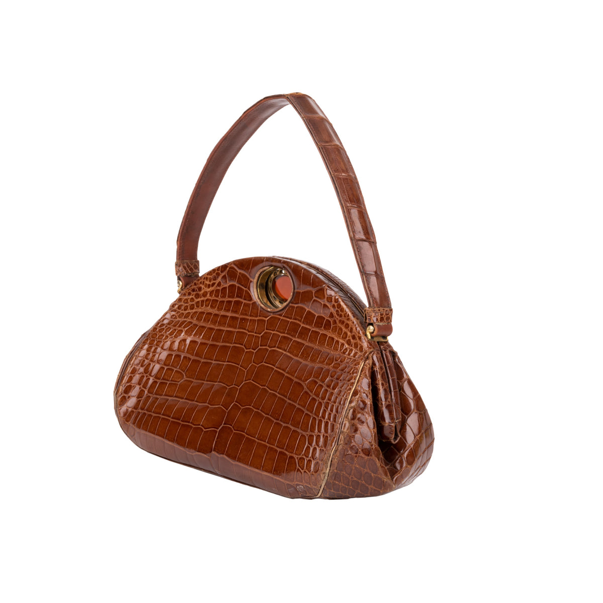 Collection Privée brown crocodile leather bag pre-owned