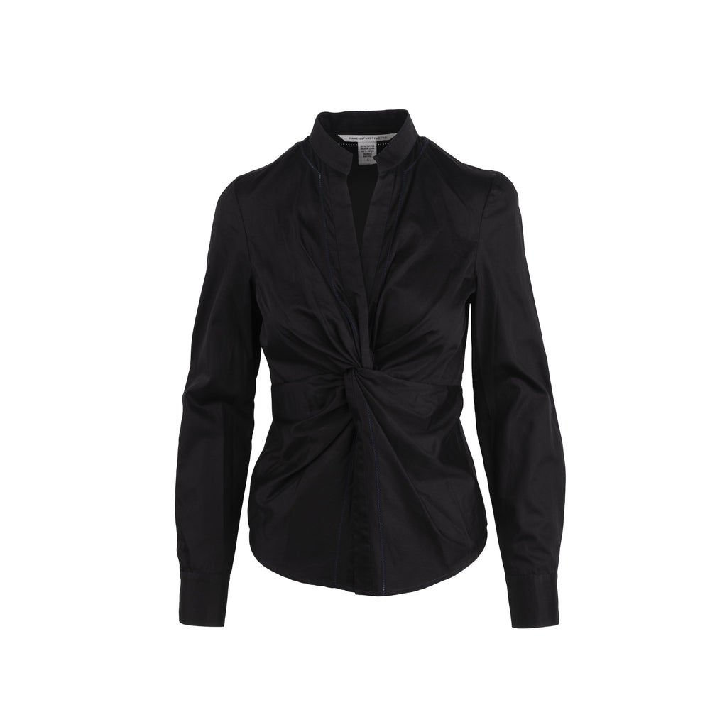 Diane von Furstemberg black cotton shirt pre-owned