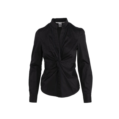 Diane von Furstemberg black cotton shirt pre-owned