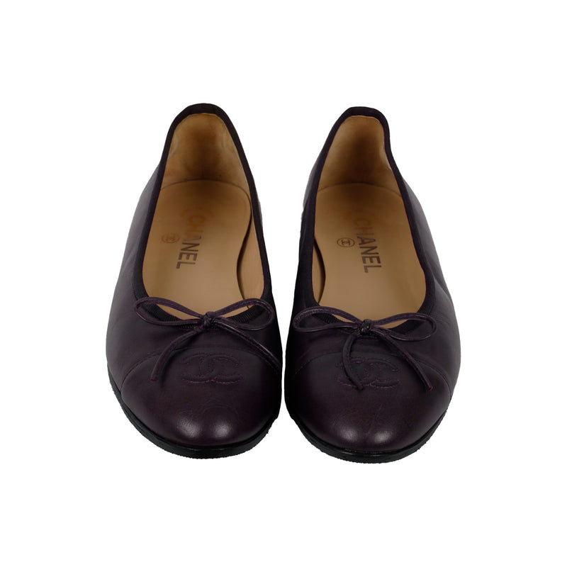 Secondhand Chanel Leather Ballet Flats