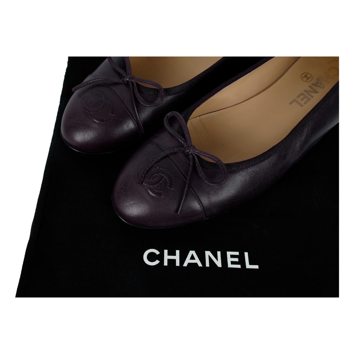 Secondhand Chanel Leather Ballet Flats