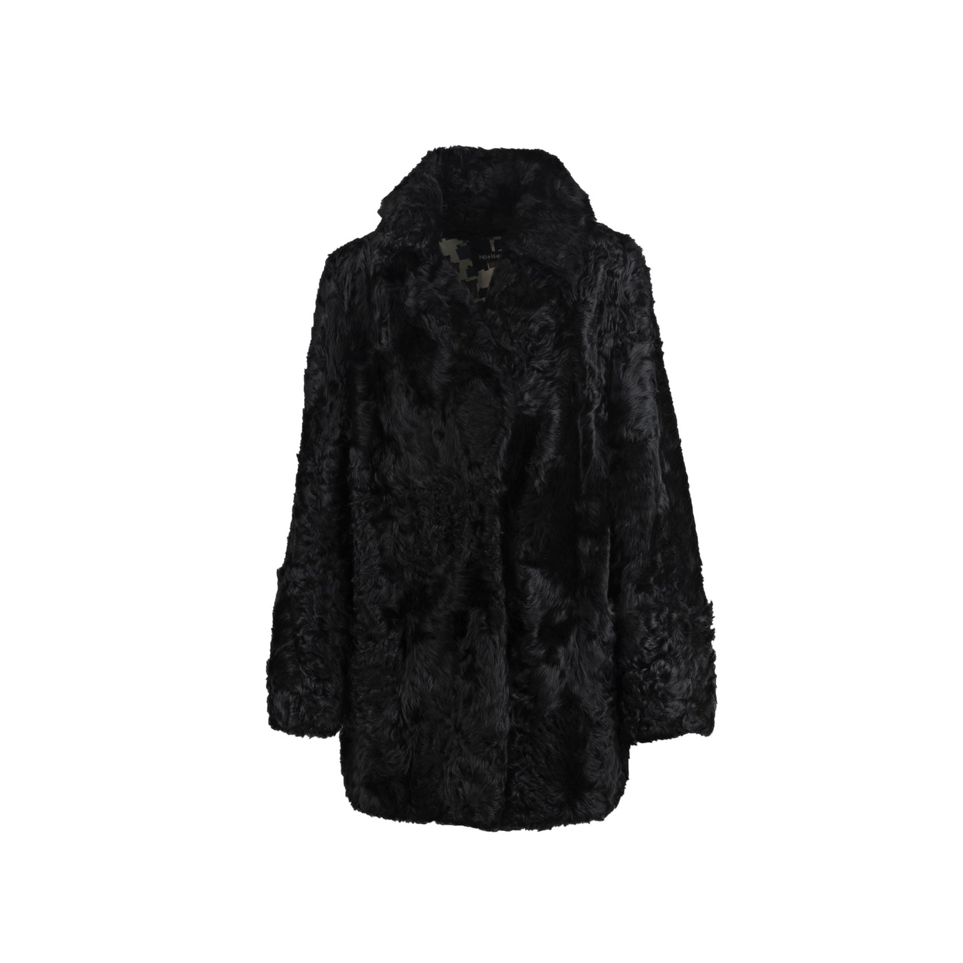 Inès & Maréchal astrakhan coat black fur NFT pre-owned