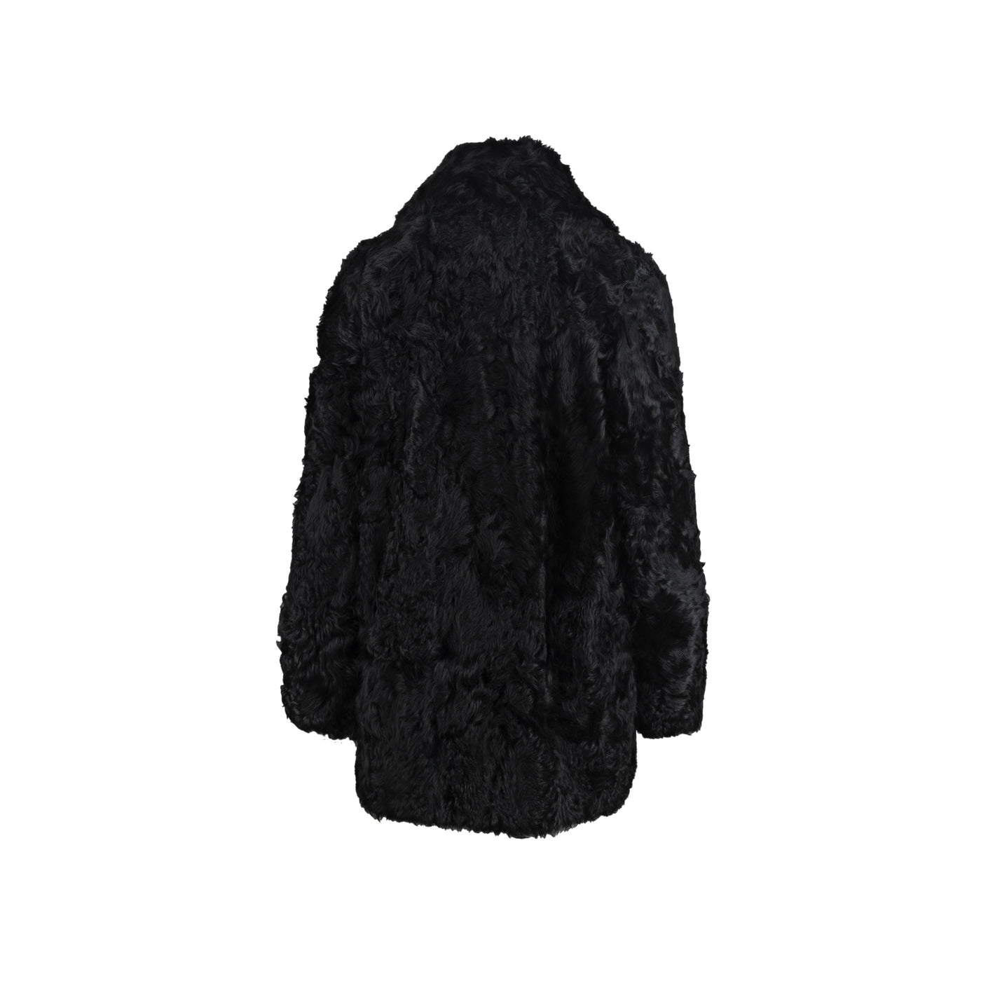 Inès & Maréchal astrakhan coat black fur NFT pre-owned