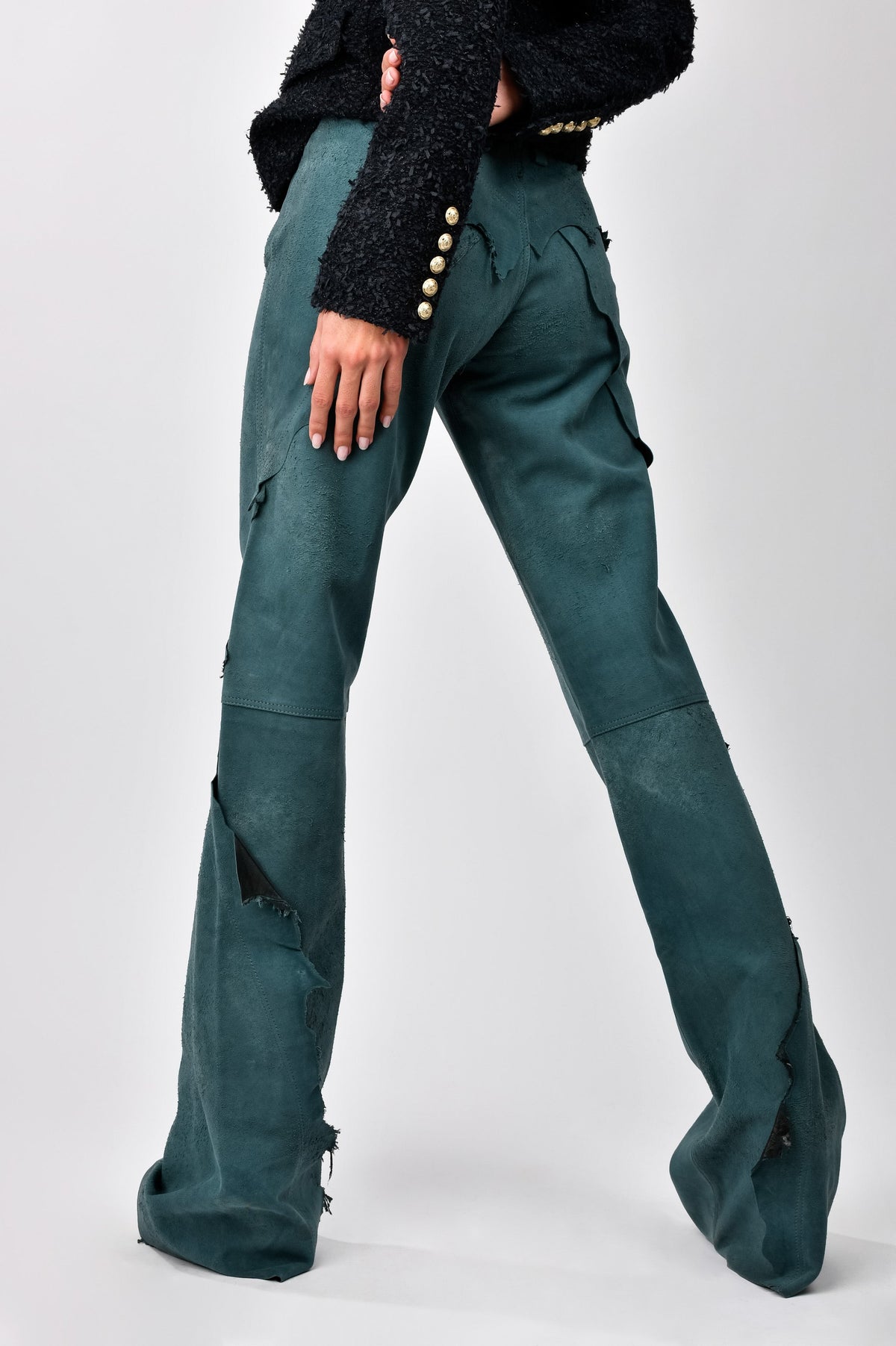 Collection Privée leather Trousers pre-owned