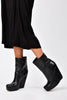 Rick Owens black leather ankle boots pre-owned