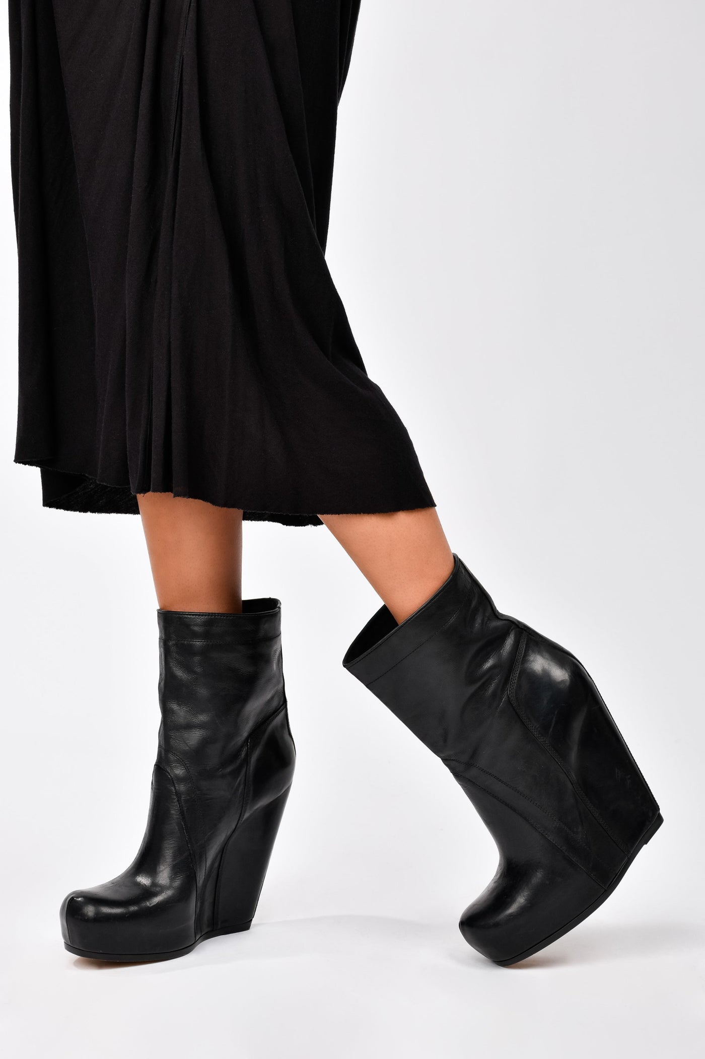 Rick owens wedge ankle hot sale boots