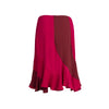 Yves Saint Laurent two tone midi skirt with ruffles pre-owned