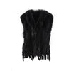 Collection Privé black lapin fur vest pre-owned